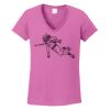 Ladies Heavy Cotton™ 100% Cotton V-Neck T-Shirt Thumbnail