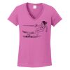 Ladies Heavy Cotton™ 100% Cotton V-Neck T-Shirt Thumbnail