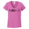 Ladies Heavy Cotton™ 100% Cotton V-Neck T-Shirt Thumbnail