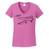 Ladies Heavy Cotton™ 100% Cotton V-Neck T-Shirt Thumbnail