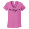 Ladies Heavy Cotton™ 100% Cotton V-Neck T-Shirt Thumbnail