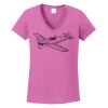 Ladies Heavy Cotton™ 100% Cotton V-Neck T-Shirt Thumbnail