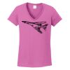 Ladies Heavy Cotton™ 100% Cotton V-Neck T-Shirt Thumbnail