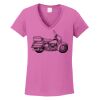 Ladies Heavy Cotton™ 100% Cotton V-Neck T-Shirt Thumbnail