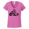 Ladies Heavy Cotton™ 100% Cotton V-Neck T-Shirt Thumbnail