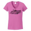Ladies Heavy Cotton™ 100% Cotton V-Neck T-Shirt Thumbnail