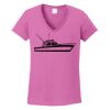 Ladies Heavy Cotton™ 100% Cotton V-Neck T-Shirt Thumbnail