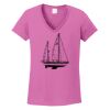 Ladies Heavy Cotton™ 100% Cotton V-Neck T-Shirt Thumbnail