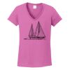 Ladies Heavy Cotton™ 100% Cotton V-Neck T-Shirt Thumbnail