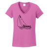 Ladies Heavy Cotton™ 100% Cotton V-Neck T-Shirt Thumbnail