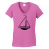 Ladies Heavy Cotton™ 100% Cotton V-Neck T-Shirt Thumbnail