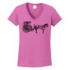 Ladies Heavy Cotton™ 100% Cotton V-Neck T-Shirt Thumbnail