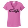 Ladies Heavy Cotton™ 100% Cotton V-Neck T-Shirt Thumbnail