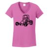 Ladies Heavy Cotton™ 100% Cotton V-Neck T-Shirt Thumbnail