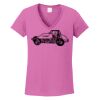 Ladies Heavy Cotton™ 100% Cotton V-Neck T-Shirt Thumbnail