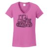 Ladies Heavy Cotton™ 100% Cotton V-Neck T-Shirt Thumbnail