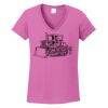 Ladies Heavy Cotton™ 100% Cotton V-Neck T-Shirt Thumbnail