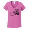 Ladies Heavy Cotton™ 100% Cotton V-Neck T-Shirt Thumbnail