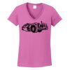 Ladies Heavy Cotton™ 100% Cotton V-Neck T-Shirt Thumbnail