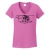 Ladies Heavy Cotton™ 100% Cotton V-Neck T-Shirt Thumbnail