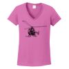 Ladies Heavy Cotton™ 100% Cotton V-Neck T-Shirt Thumbnail