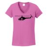 Ladies Heavy Cotton™ 100% Cotton V-Neck T-Shirt Thumbnail