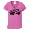 Ladies Heavy Cotton™ 100% Cotton V-Neck T-Shirt Thumbnail