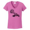 Ladies Heavy Cotton™ 100% Cotton V-Neck T-Shirt Thumbnail