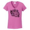 Ladies Heavy Cotton™ 100% Cotton V-Neck T-Shirt Thumbnail