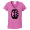 Ladies Heavy Cotton™ 100% Cotton V-Neck T-Shirt Thumbnail