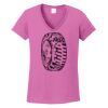Ladies Heavy Cotton™ 100% Cotton V-Neck T-Shirt Thumbnail