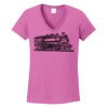 Ladies Heavy Cotton™ 100% Cotton V-Neck T-Shirt Thumbnail