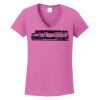 Ladies Heavy Cotton™ 100% Cotton V-Neck T-Shirt Thumbnail
