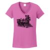 Ladies Heavy Cotton™ 100% Cotton V-Neck T-Shirt Thumbnail