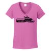 Ladies Heavy Cotton™ 100% Cotton V-Neck T-Shirt Thumbnail