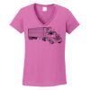 Ladies Heavy Cotton™ 100% Cotton V-Neck T-Shirt Thumbnail