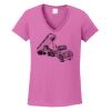 Ladies Heavy Cotton™ 100% Cotton V-Neck T-Shirt Thumbnail
