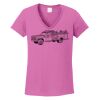 Ladies Heavy Cotton™ 100% Cotton V-Neck T-Shirt Thumbnail