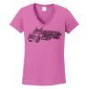 Ladies Heavy Cotton™ 100% Cotton V-Neck T-Shirt Thumbnail