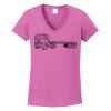 Ladies Heavy Cotton™ 100% Cotton V-Neck T-Shirt Thumbnail