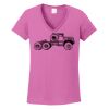 Ladies Heavy Cotton™ 100% Cotton V-Neck T-Shirt Thumbnail