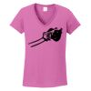 Ladies Heavy Cotton™ 100% Cotton V-Neck T-Shirt Thumbnail