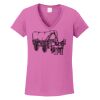 Ladies Heavy Cotton™ 100% Cotton V-Neck T-Shirt Thumbnail