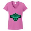 Ladies Heavy Cotton™ 100% Cotton V-Neck T-Shirt Thumbnail