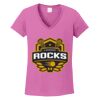 Ladies Heavy Cotton™ 100% Cotton V-Neck T-Shirt Thumbnail