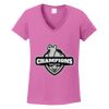 Ladies Heavy Cotton™ 100% Cotton V-Neck T-Shirt Thumbnail