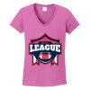 Ladies Heavy Cotton™ 100% Cotton V-Neck T-Shirt Thumbnail