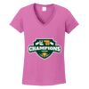 Ladies Heavy Cotton™ 100% Cotton V-Neck T-Shirt Thumbnail