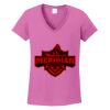 Ladies Heavy Cotton™ 100% Cotton V-Neck T-Shirt Thumbnail