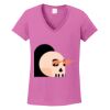 Ladies Heavy Cotton™ 100% Cotton V-Neck T-Shirt Thumbnail